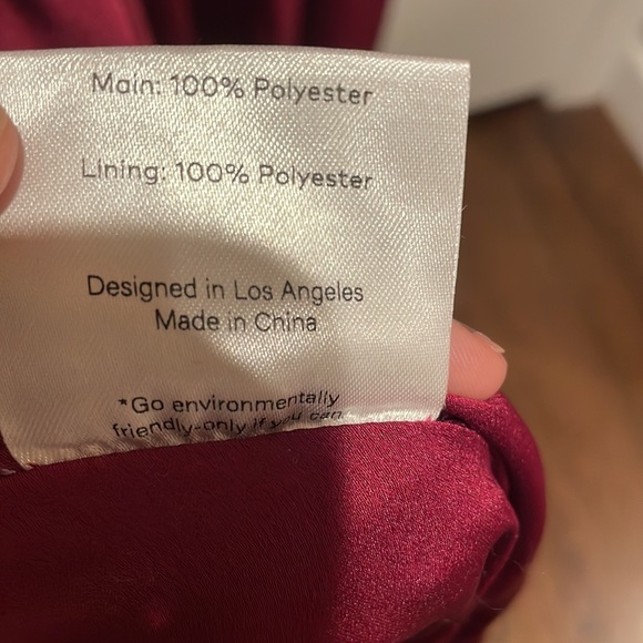 Fame and Partners Strappy Draped Gown in Wine color - Picture 15 of 16